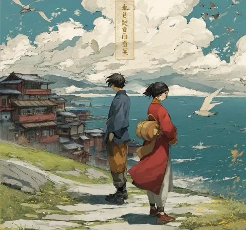 旧书店的来信作品封面，日常治愈题材